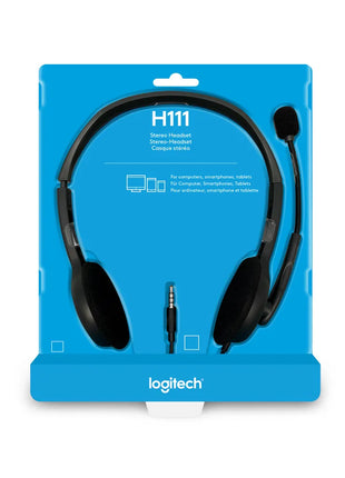 Logitech H111 Stereo Headset – Clear Audio, Comfortable Design