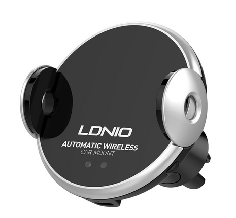 Auto-Clamping Car Phone Mount 10W Wireless Charging