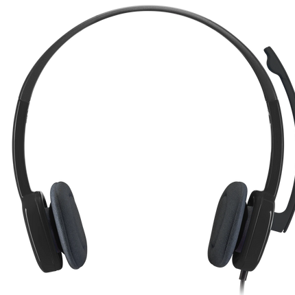 Logitech H151 Stereo Headset - Adjustable Headband and Ear Cushions