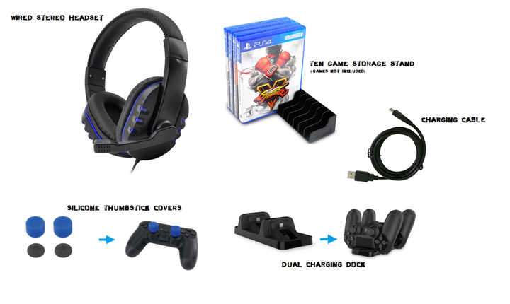 4-in-1 Gaming Kit for PlayStation 4